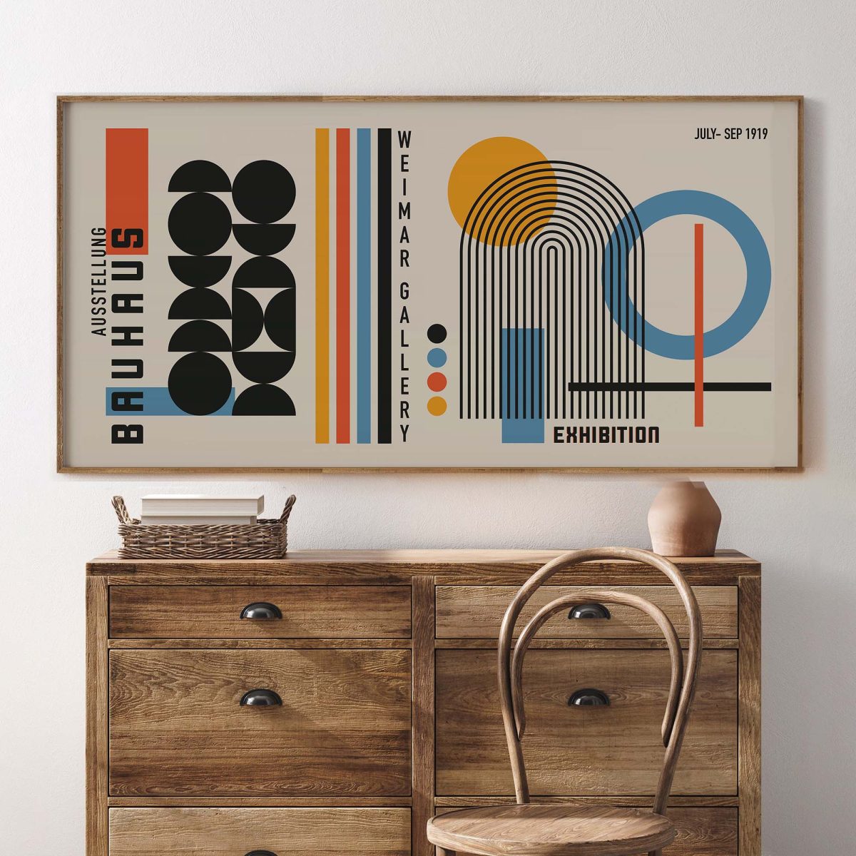 Bauhaus minimalist print