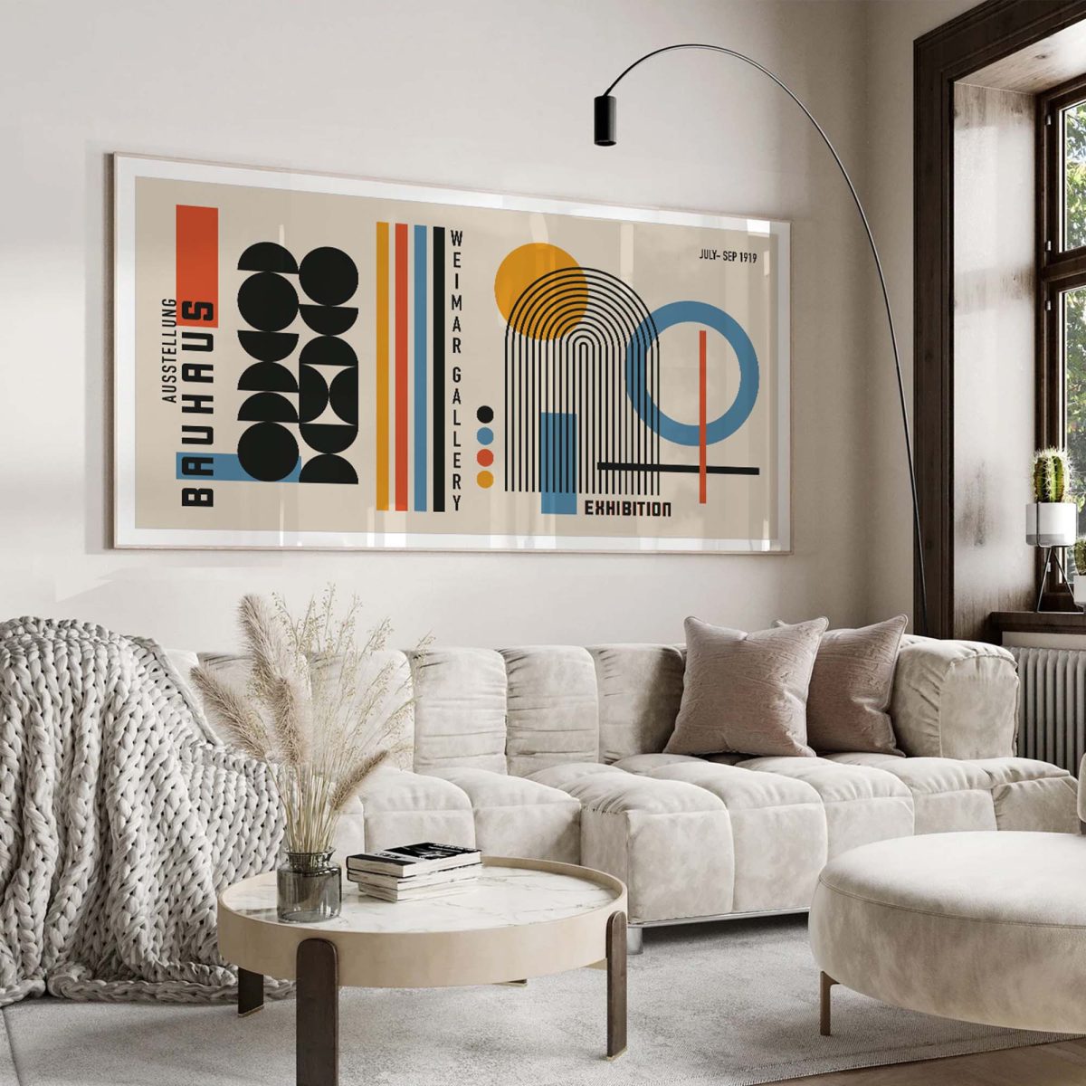 Bauhaus minimalist print