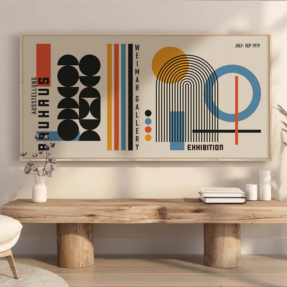Bauhaus minimalist print