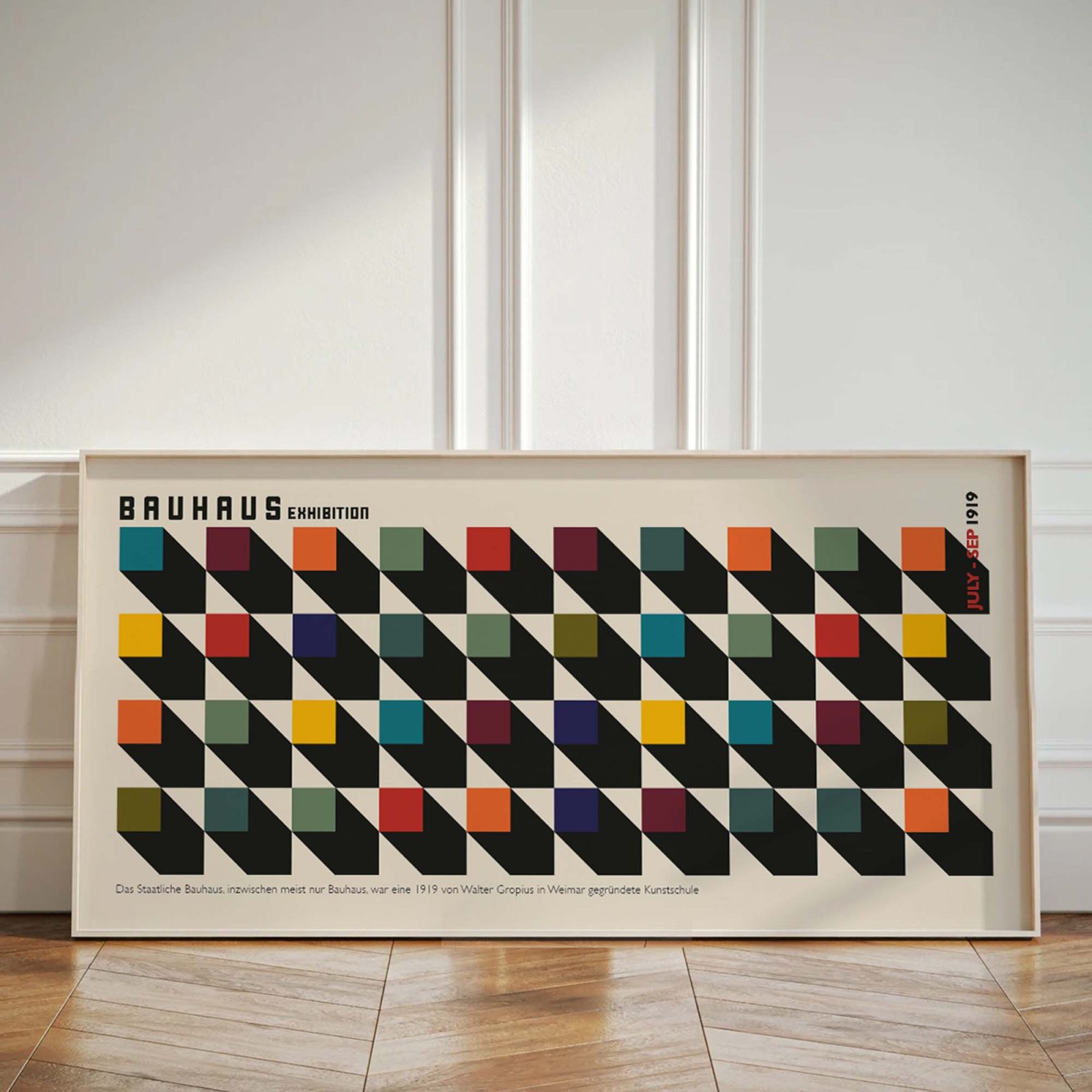 Bauhaus Cube Poster