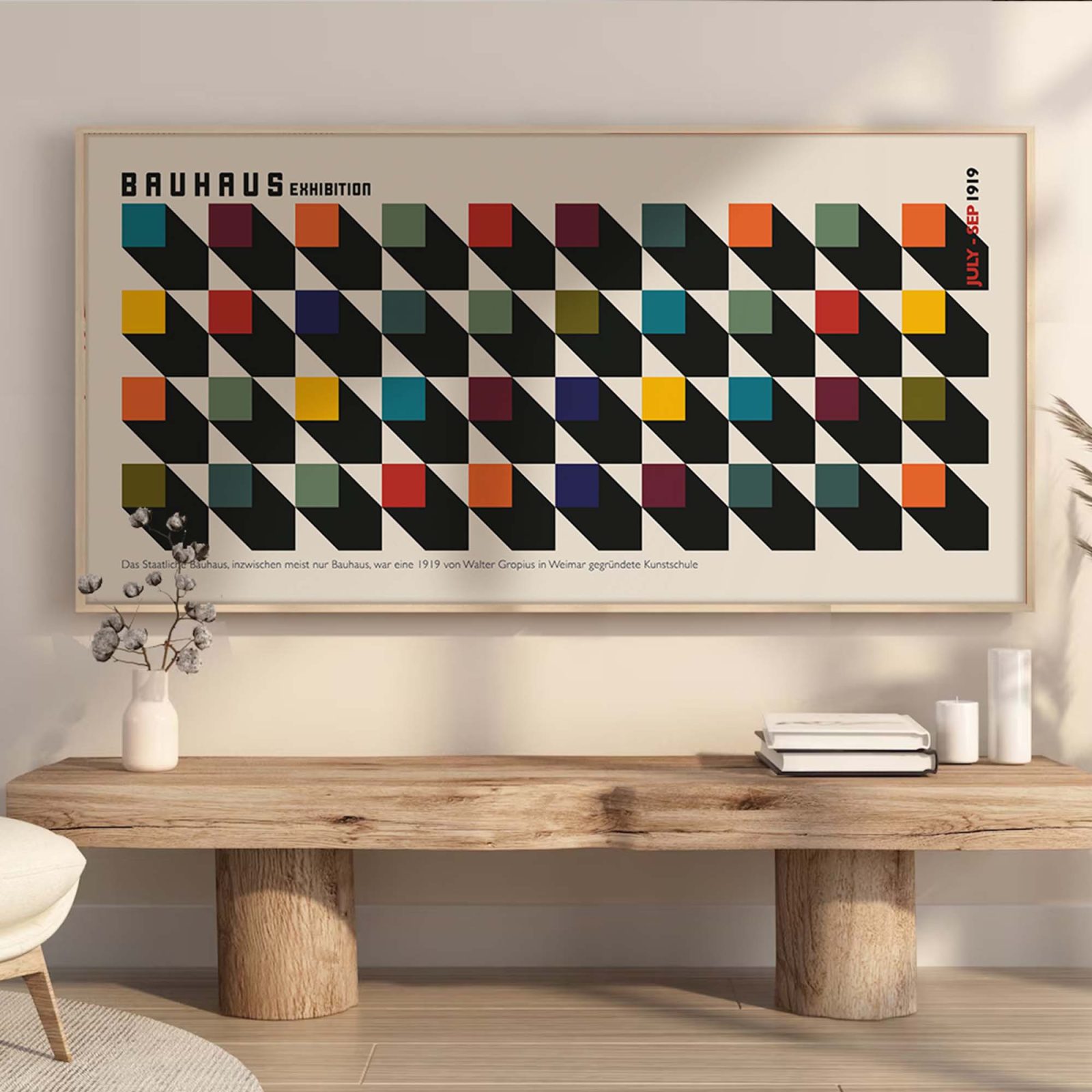 Bauhaus Cube Poster