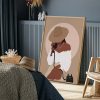 Minimalist Black Woman Art Print