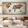 Push Pin World Map Poster