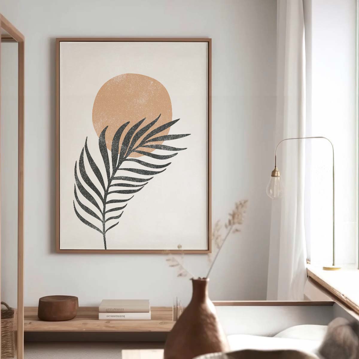 Boho Palm Leaf Art Print