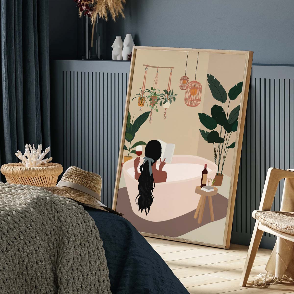 Boho Bath Relaxation Art