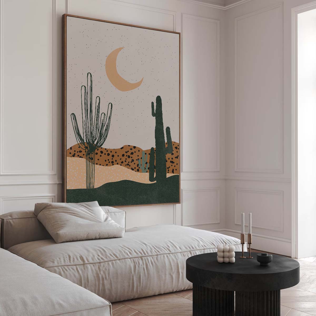 Desert Moon Art Print