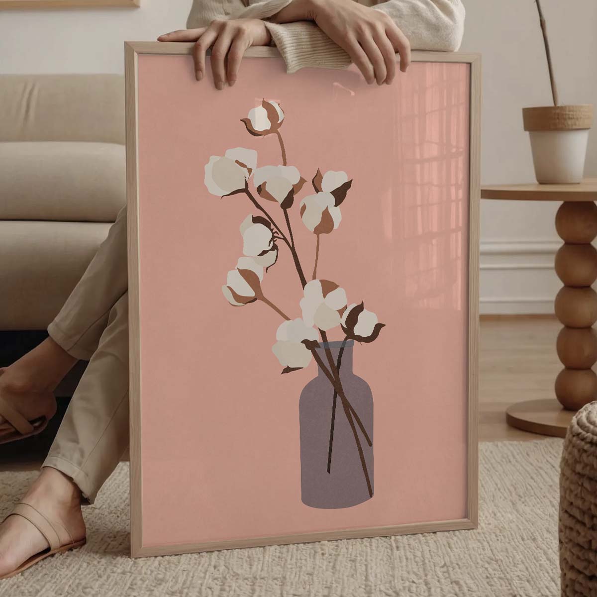 Cotton Blossom Art Print