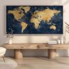 Navy World Map