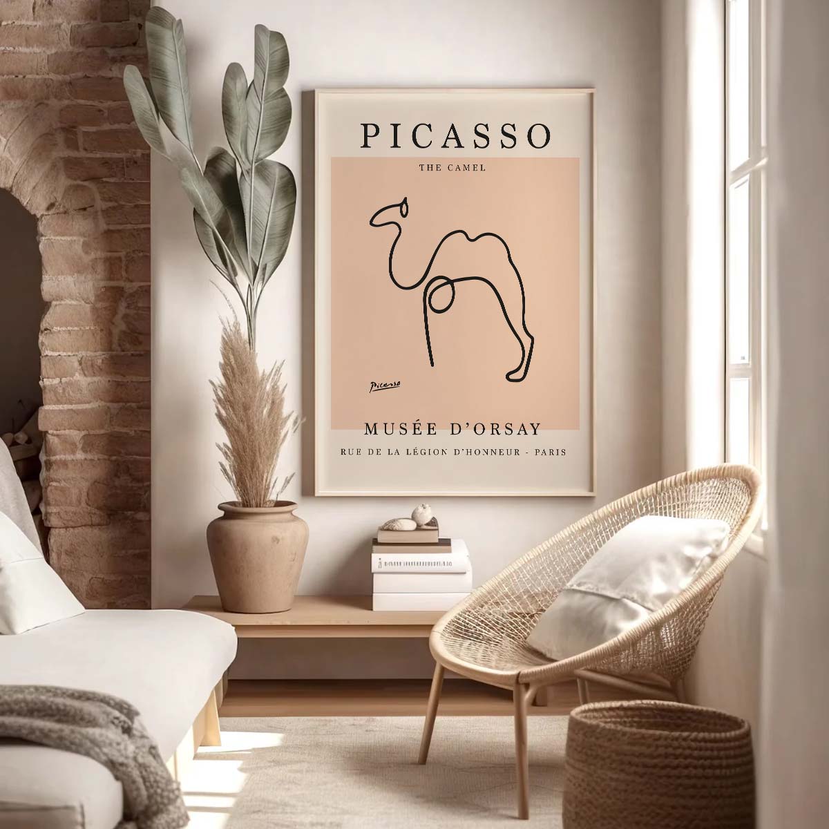 Minimalist Camel Line Art