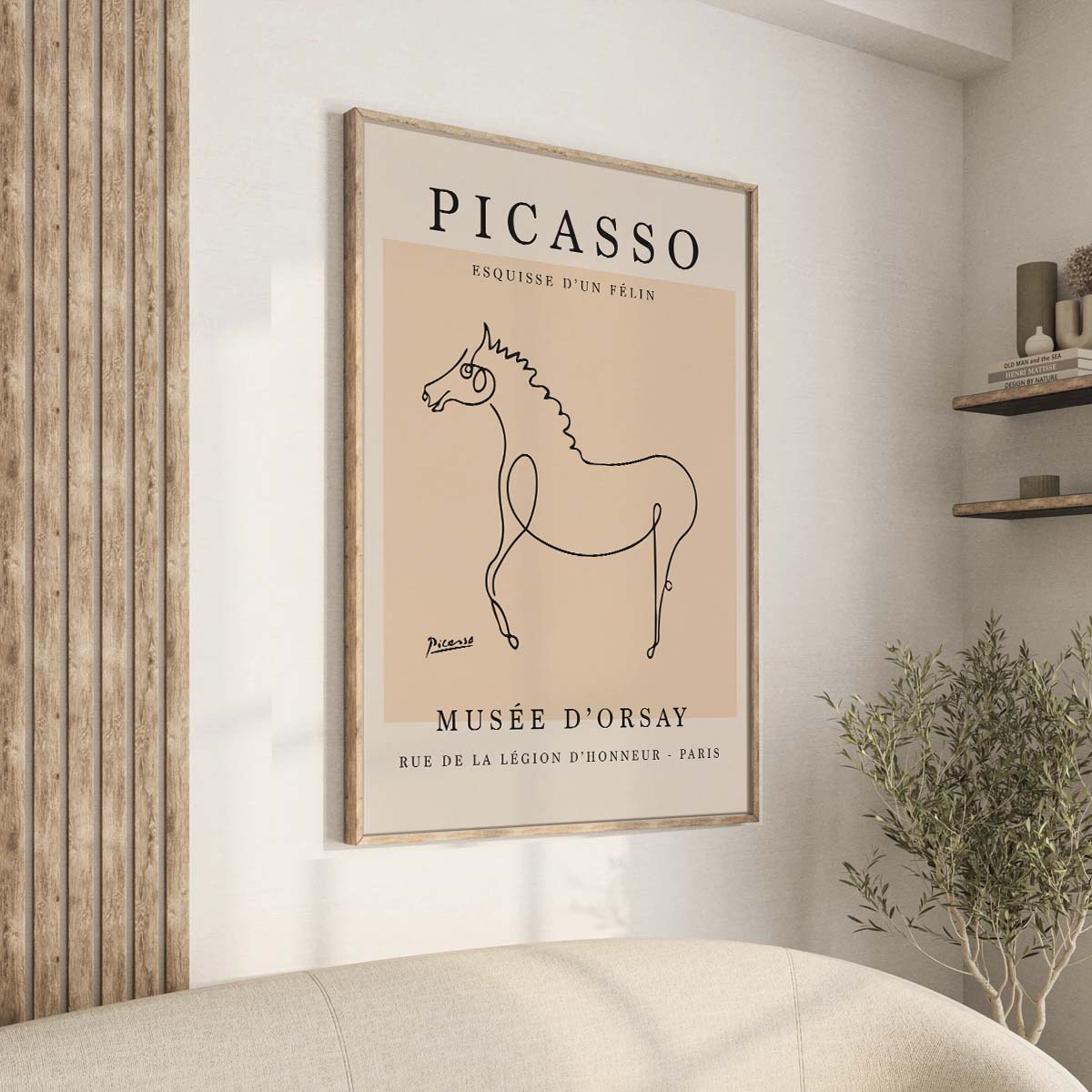 Picasso Line Art Poster