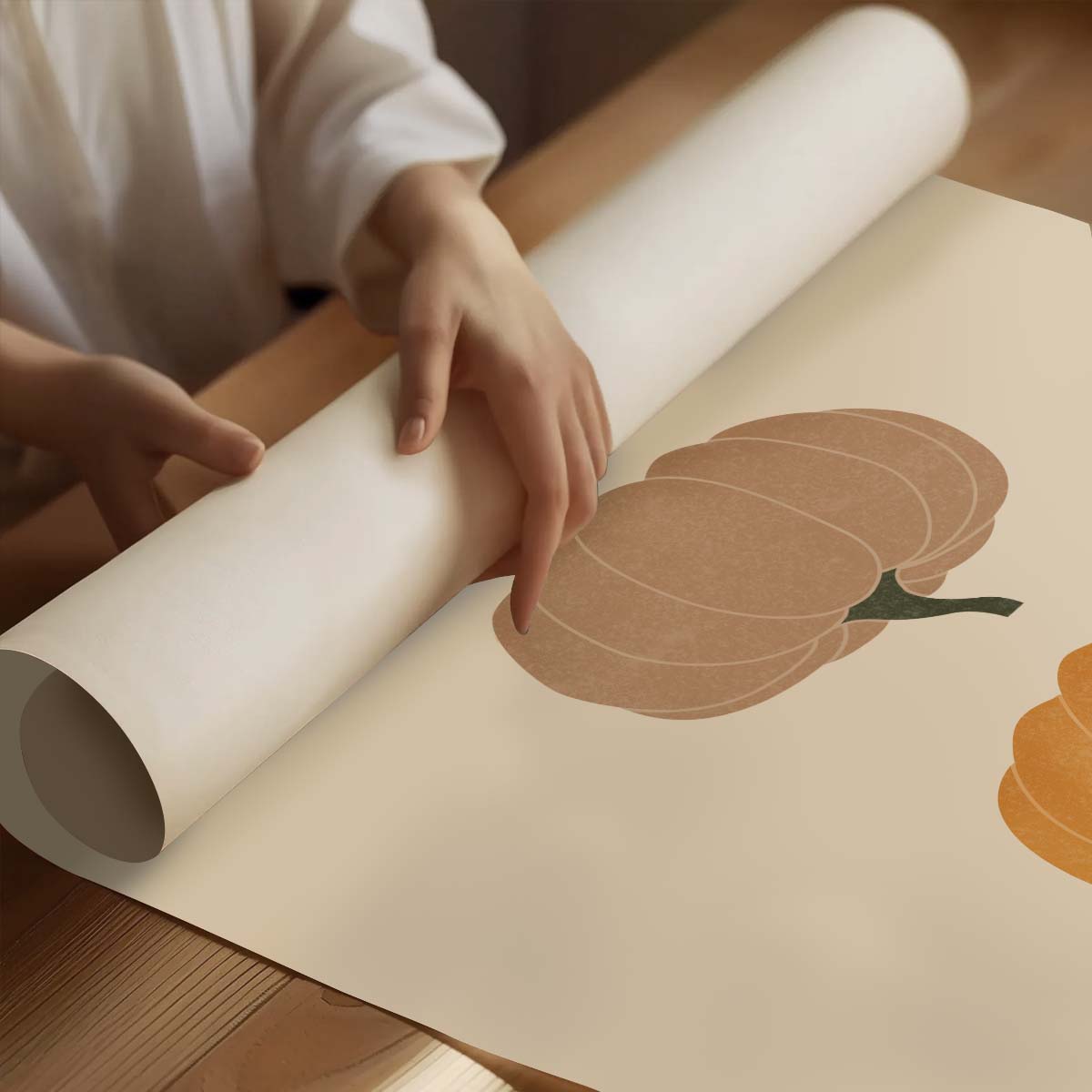 Minimalist Pumpkin Art Print