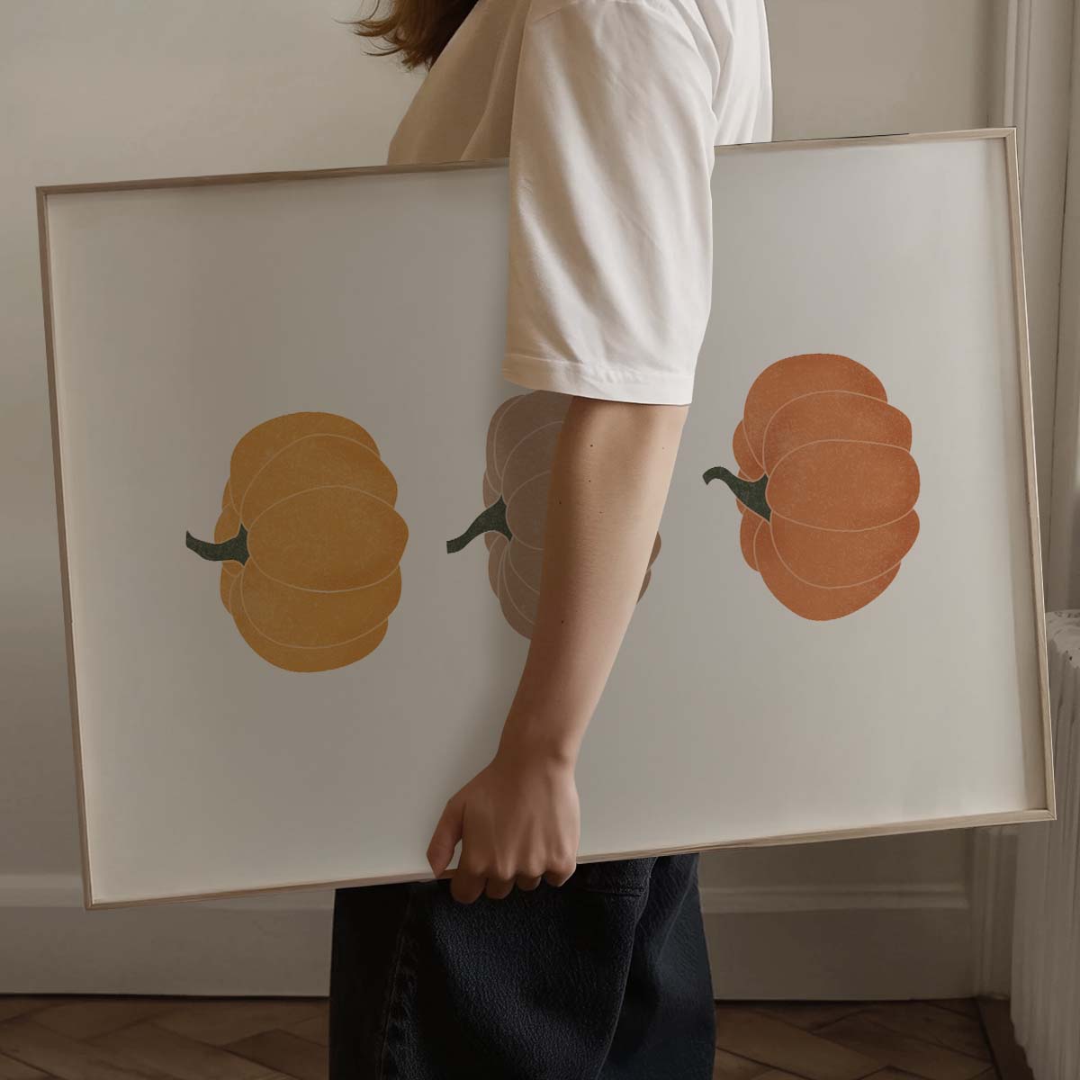 Minimalist Pumpkin Art Print