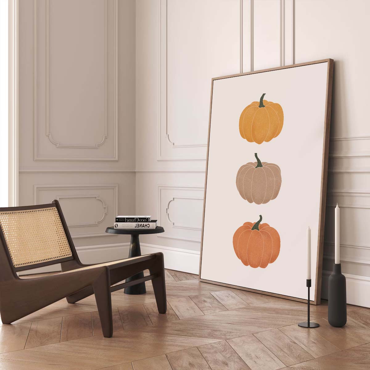 Minimalist Pumpkin Art Print