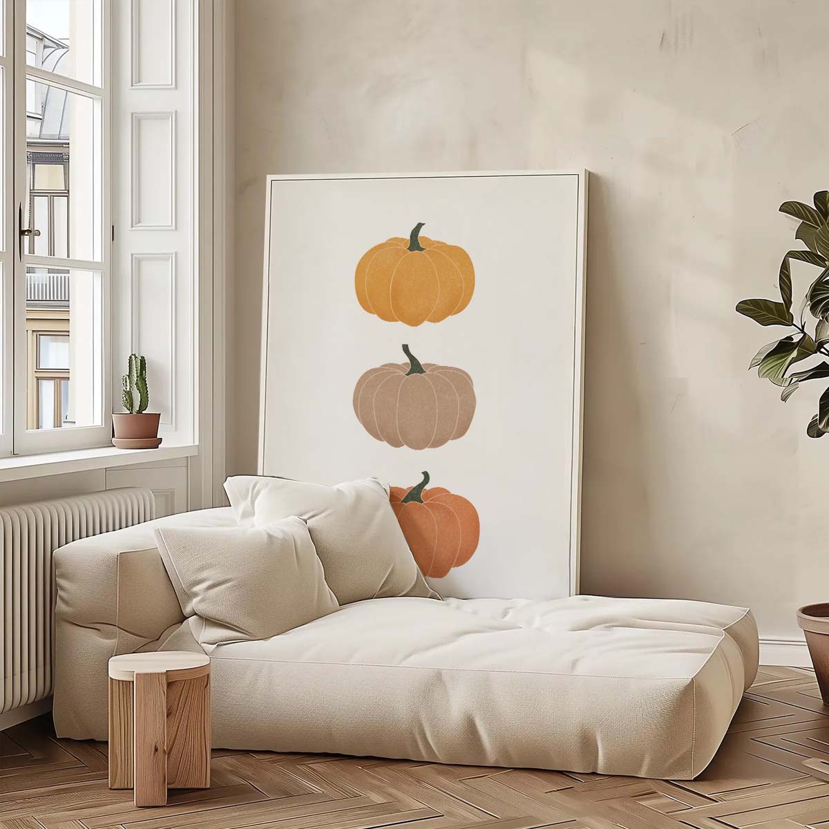 Minimalist Pumpkin Art Print