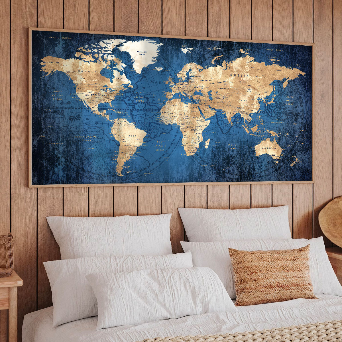 Contemporary World Map Art