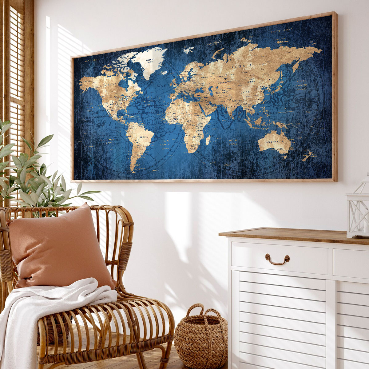 Contemporary World Map Art