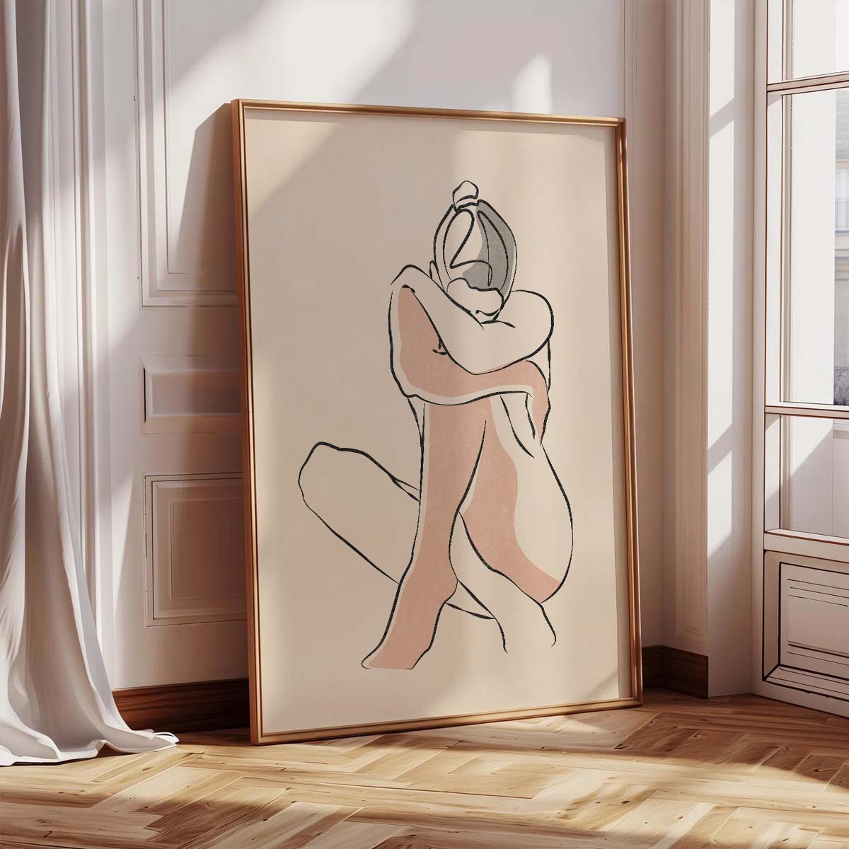 Minimalist Woman Line Art